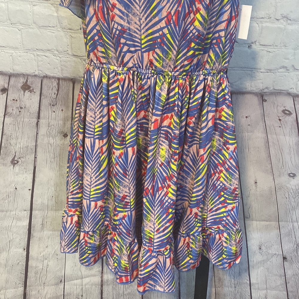 NWT BCBG GIRLS PALM LEAF SUNDRESS ROSE PETAL - Picture 3 of 10